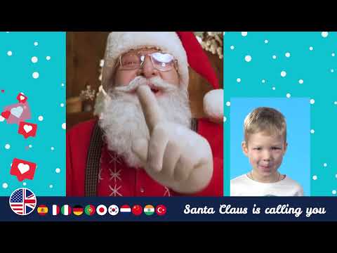 Videollamada navideña con Santa