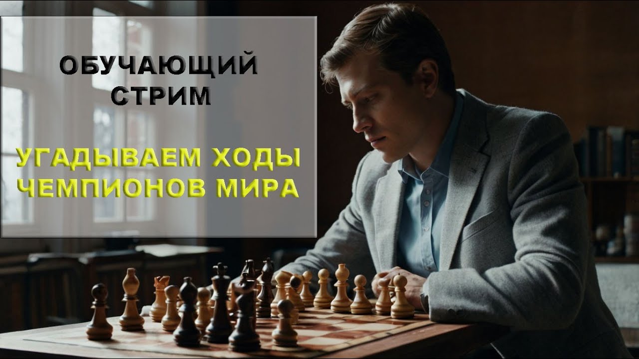 ОБУЧАЮЩИЙ СТРИМ | УГАДЫВАЕМ ХОДЫ партия Тигран Петросян - Роберт Фишер