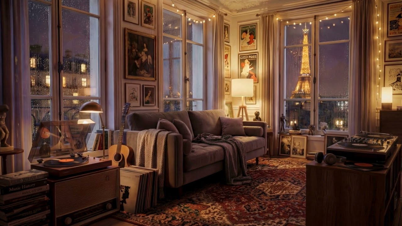 jazz in a rainy parisian apartment