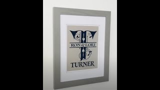 SPLIT MONOGRAM WALL DECOR...a How To Wealth