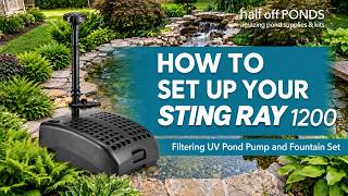 Sting Ray 1200: Clear Water, 3 Fountain Patterns, 2-Year Warranty