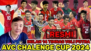 RESMI RILIS !! INILAH PROFIL LENGKAP 14 TIMNAS VOLI PUTRA AVC CHALENGE CUP 2024 MANILA