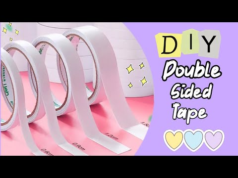 Homemade Double sided tape - how to make sided tape at home easy/Make diy  double tape at home 