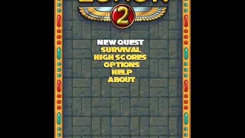 Luxor 2 Java Music: Main Menu