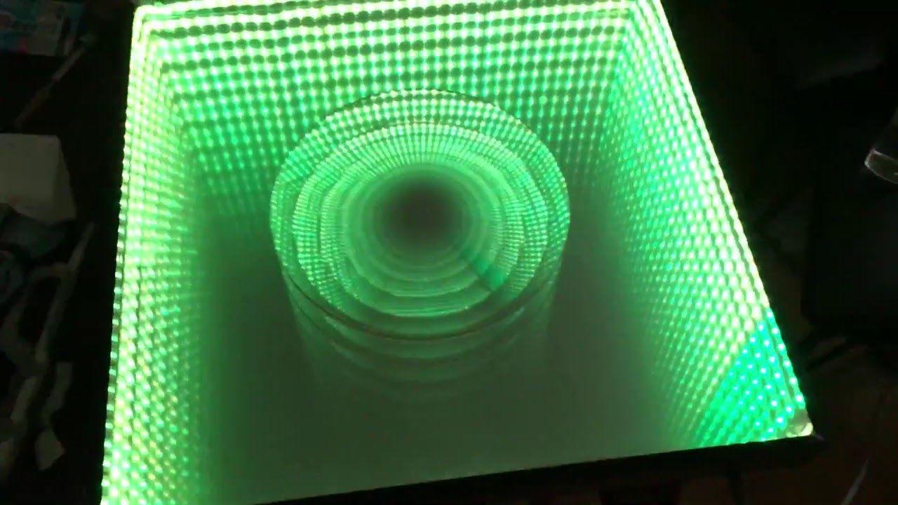 DIY infinity Mirror in action YouTube