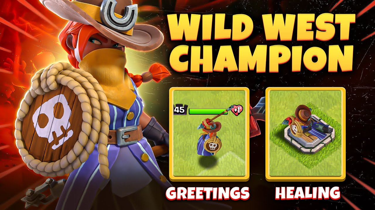 Wild West Champion Skin Animation in Clash of Clans | Wild West Champion Skin Review