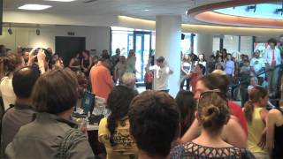 Flash mob at Central Library in Arlington, Virginia. June 25, 2011