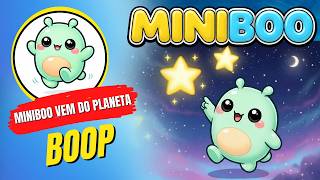 MiniBoo brincando no planeta Boop