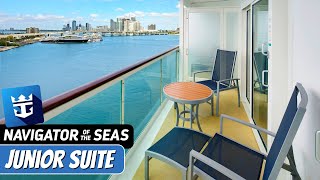 Navigator of the Seas | Junior Suite Full Walkthrough Tour & Review 4K | Royal Caribbean