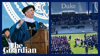 Duke students walk out of Jerry Seinfeld graduation speech in Gaza protest