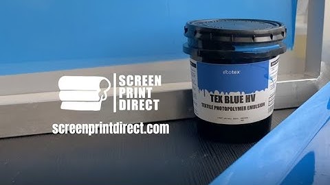 Ecotex Tex Blue HV and Tex Red HV screen printing emulsion | by Screenprintdirect.com