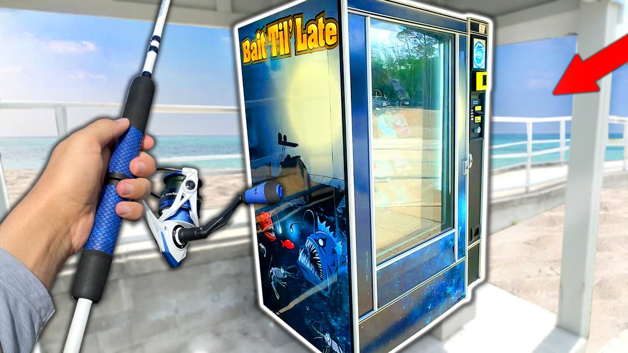 LOADED Saltwater Bait VENDING MACHINE! (Fishing Challenge) YouTube