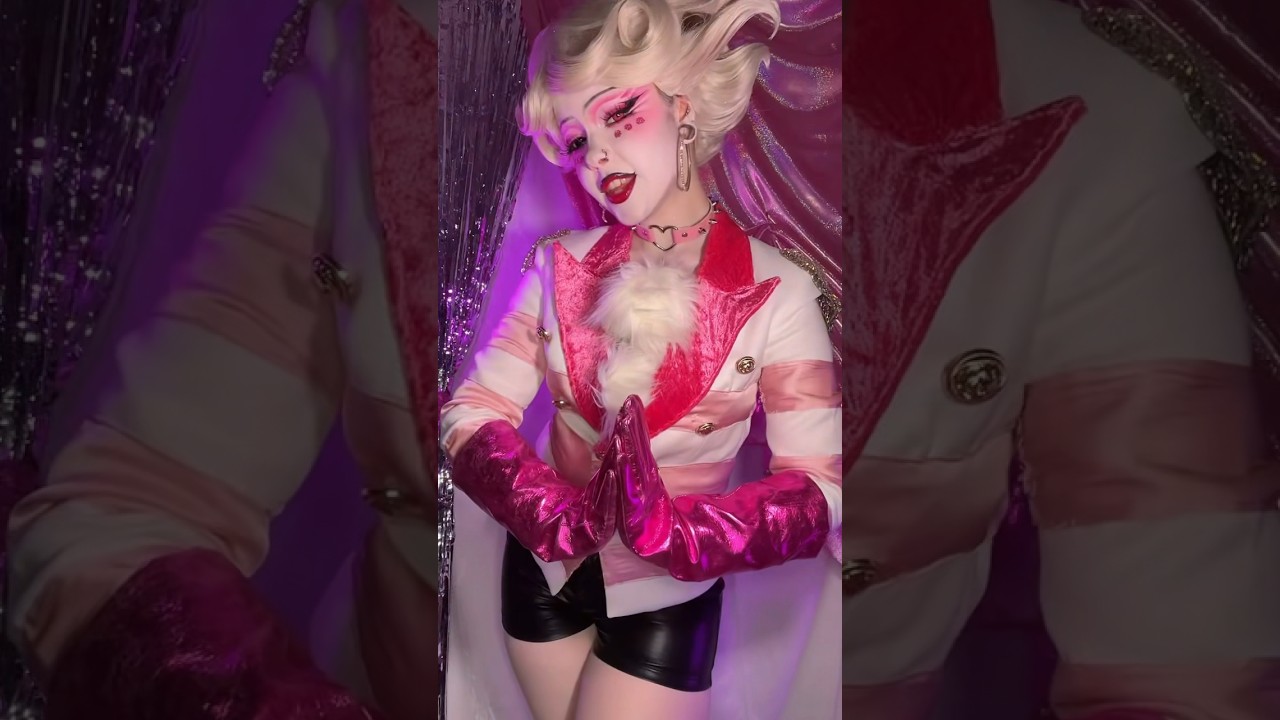 Angel Dust 💖 #makeup #cosplay #hazbinhotel #angeldust