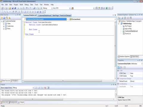 ITEC 220 VB.NET DB Validation Part 1 of 2