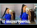JUMBO BRAIDED PONYTAIL ♡︎ | DIY Protective Style on *Type 4 Natural Hair* | Ilese Rose