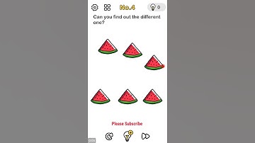 Brain out Level 4, Can you find out the different one
