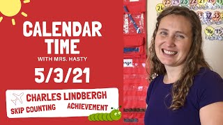 May 3, 2021 - Calendar Time, daily math, learning fun! - Learn at home