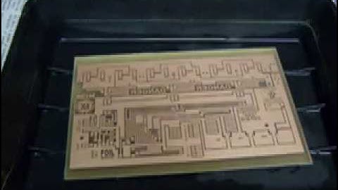 Making a PCB-Printed Circuit Board-DIY-PART II-Etching & Liquid Tin