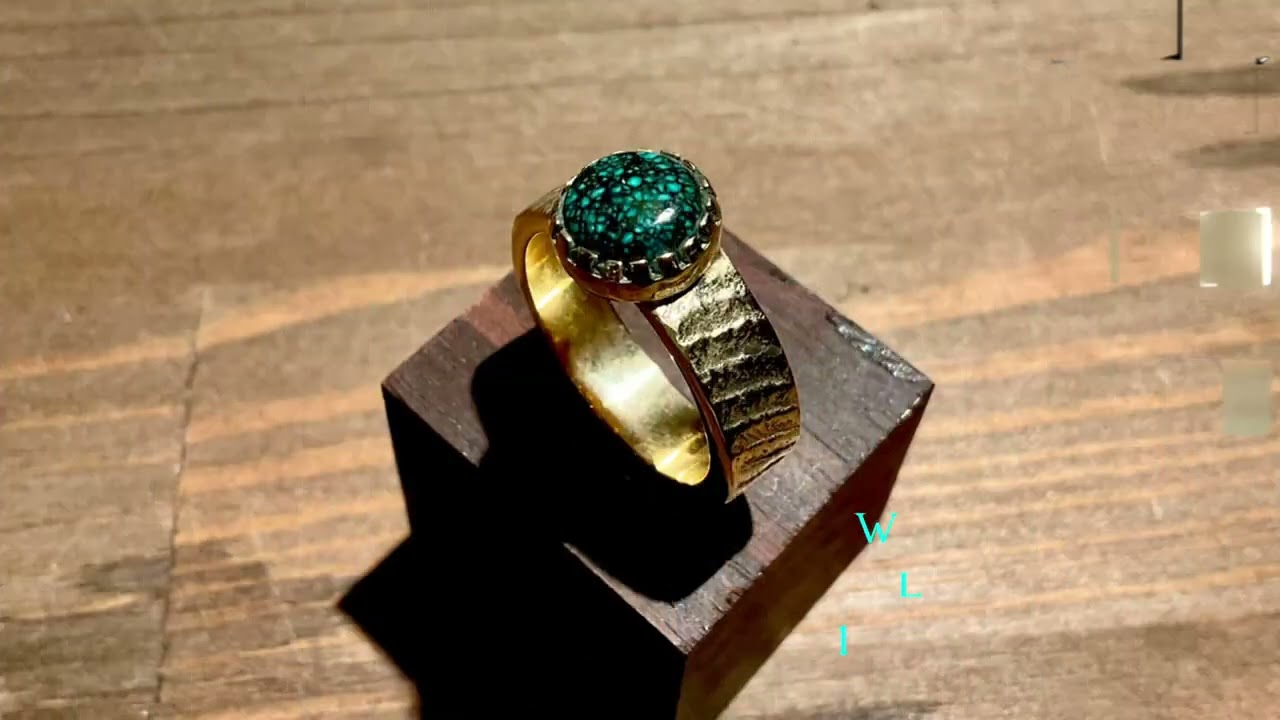 WHEELWORKS LanderBlue 18Kyellowgold #turquoise #18k #k18 