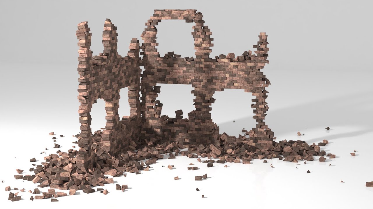 Houdini Procedural Brick Wall Generation and RBD Destruction - YouTube