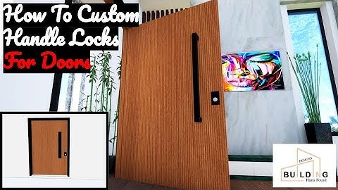 How To Custom Handle Lock For Door | ArchiCad