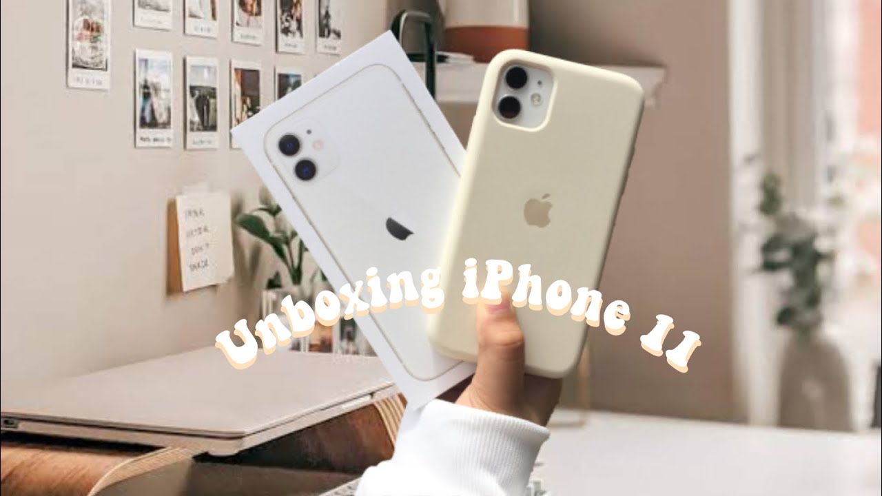 iPhone 11 Unboxing White 128gb in 2022! *aesthetic* + accessories | Gian Lumbo