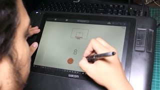 How to Play and Score High in Facebook Messenger Basketball Hoops Using the Cintiq Drawing Tablet screenshot 5