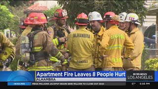 8 people hospitalized including child in Alhambra apartment fire