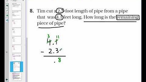 3.6: Decimal Subtraction Part 2