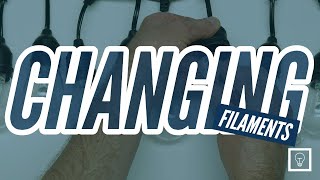Famous BrightLux® Lighting Color Flow String Lights | Changing Filaments Profile