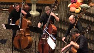 Members of The Cleveland Orchestra Bass Section perform Kobolds for Four Basses