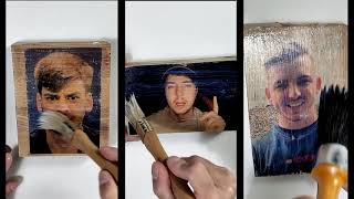 MrBeast Photo on Wood | How to Transfer a Picture to wood