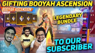 Gifting Booyah Ascension Legendary Bundle To Our Subscriber - Free Fire Telugu - MBG ARMY