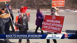 Woburn teachers, students heading back to school after strike ends