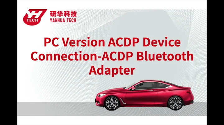 How to use ACDP Special Blutooth connect Yanhua ACDP Programmer interface to your PC or laptop