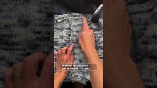 How to fold over the Front hem when blocking