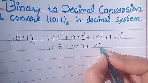 Binary to Decimal Conversion, Binary to Decimal Conversion in Urdu