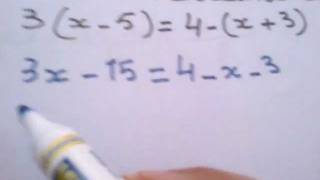 المعادلات الرياضية بمجهول واحد المستوى الإعدادي