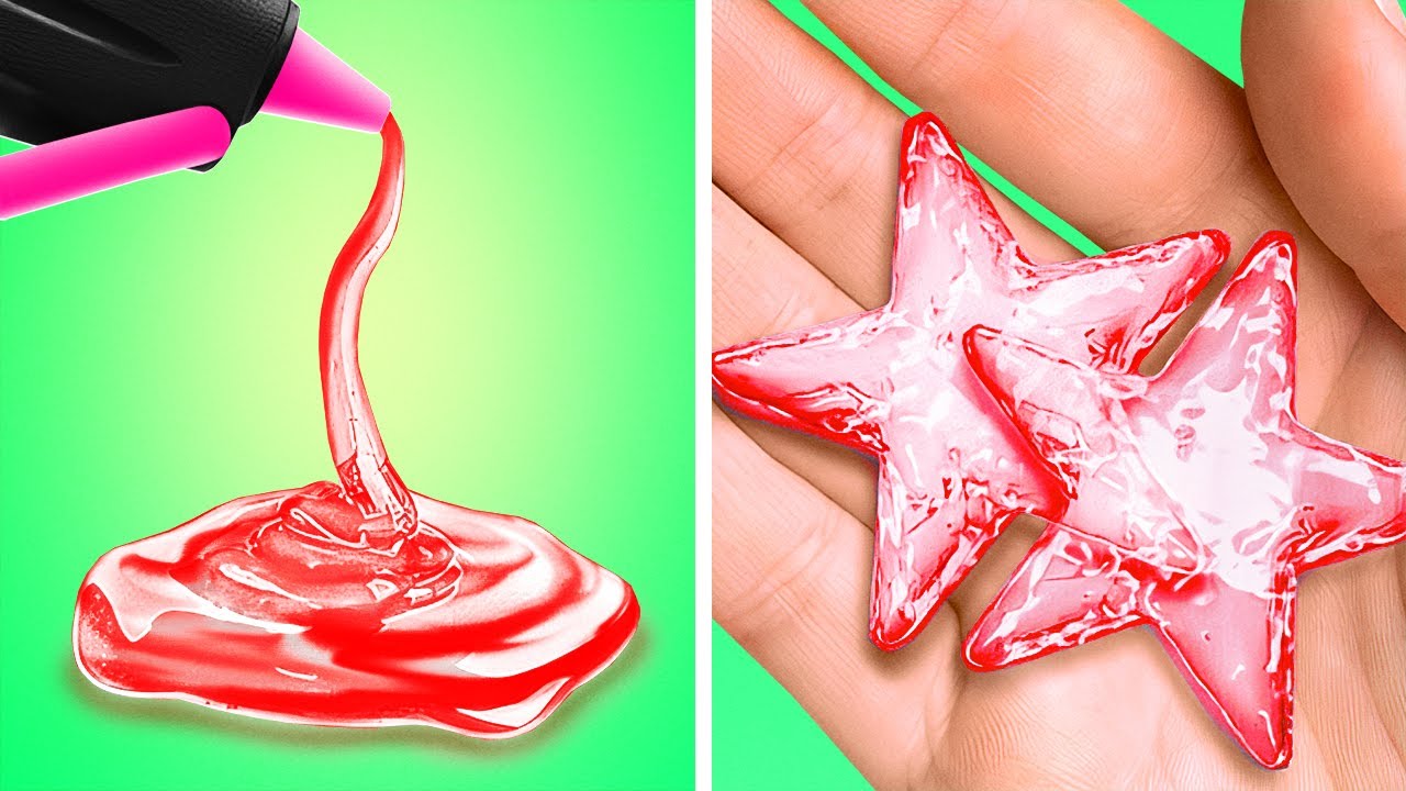 3D PEN AND GLUE GUN HACKS AND DIY IDEAS | Rainbow, Epoxy Resin crafts ...