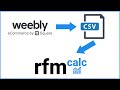 How to export Weebly orders to a CSV file and what fields does a Weebly CSV file contain
