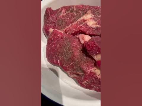 Eye Steaks 🥩 Before cooking ading salt black pepper Olive oil Yummy#