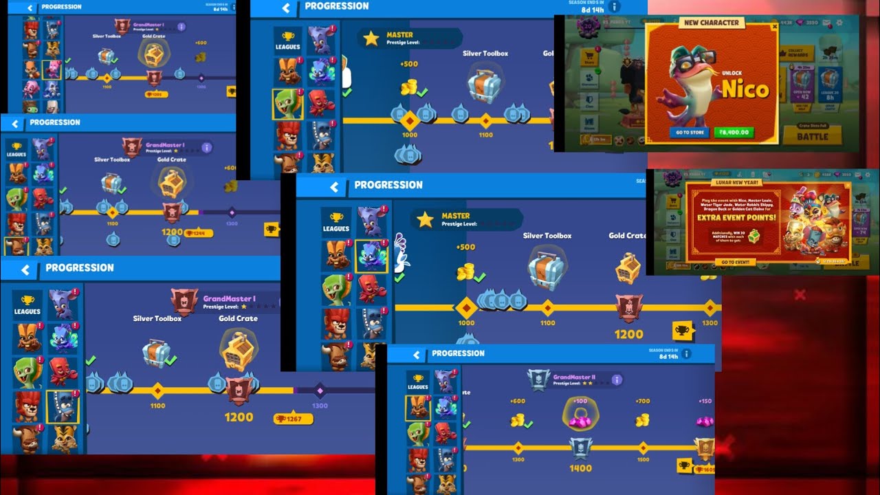 Zooba collect all characters trophies rewards and duo finn , Bruce