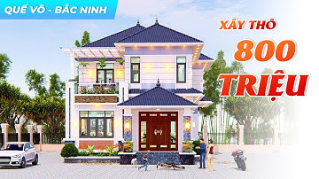 Hé Lộ Mẫu Biệt Thự Mái Nhật 2 Tầng Hiện Đại Xây Thô 800 TRIỆU Tại Huyện Quế Võ Tỉnh Bắc Ninh