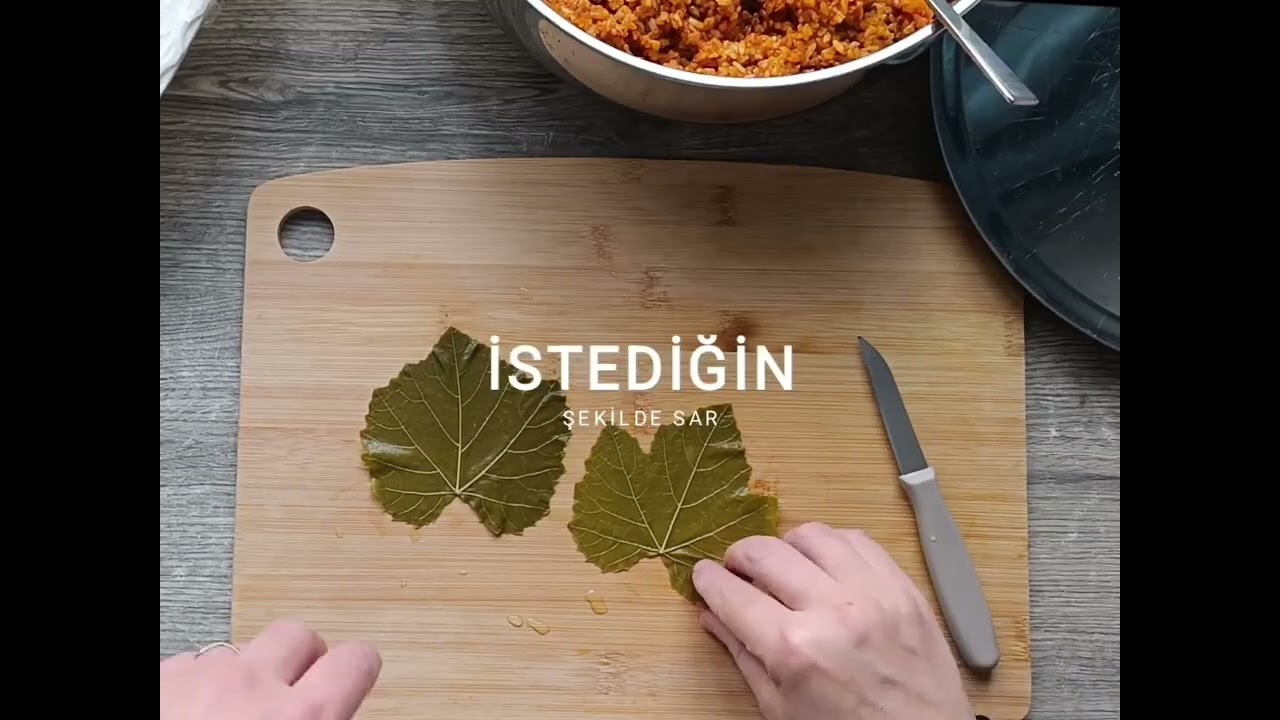 NEFİS BİR SARMA OLDU YEMEYEN KALMASIN..