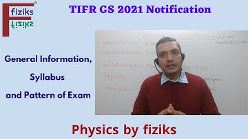 TIFR Graduate School Admissions Notification 2021 for Physics