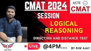 Logical Reasoning  for CMAT 2024 | Direction Sense | Shortest Distance|