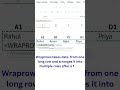 WRAPROWS Function in Excel | Arrange Data Automatically