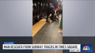 NYC Subway Rescue Caught on Camera: 2 of 3 Who Fell Onto Track Survived