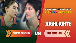 Highlights | Tứ Xuyên - Trung Quốc vs U20 Thái Lan | Cúp VTV9 - Bình Điền 2024