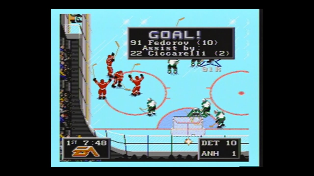 NHL '94 (Genesis) - 10 Goals in 